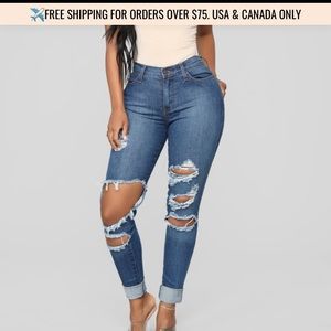 Fashion nova beach bum jeans